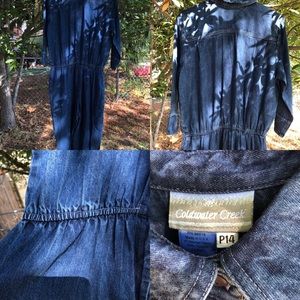 Coldwater Creek Denim Cottagecore Jumpsuit 1 Pc 14